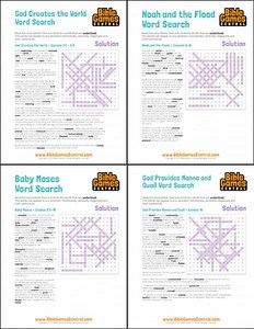 13 Free Bible Word Search Puzzles (PDF Printable) - Ministry To Children
