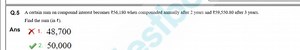 Q. 5 A certain sum on compound interest becomes ₹ 56,180 when c... | Filo
