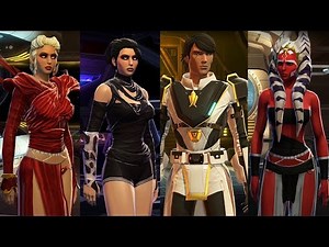 SWTOR Characters Outfits - MY ALL 18 Best Armor NEW UPDATE