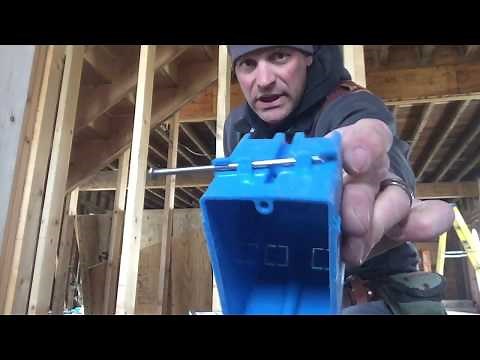 How to install electrical outlet boxes