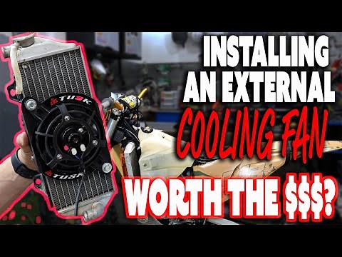 How to install an EXTERNAL COOLING FAN on a dirt bike (worth every penny!!)