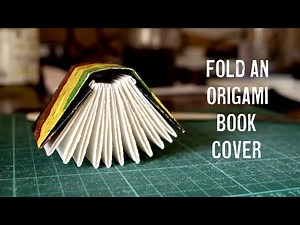 Make an easy origami book cover