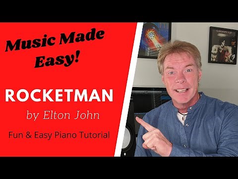 FUN PIANO for BEGINNERS! Play ROCKET MAN by Elton John - Piano Tutorial!