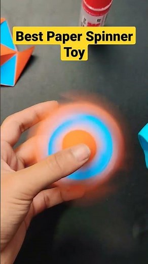 How to make a paper spinner easy #paperspinner