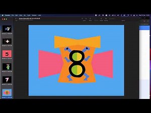Abstract Count 1 to 12