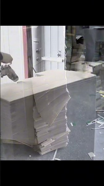 cardboard box cutting process