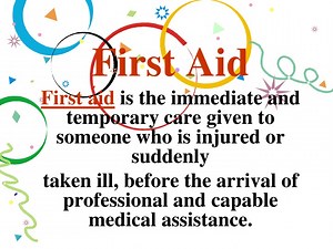 First Aid - SlideServe