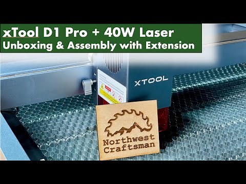 xTool D1 Pro 40W + 10W Laser Unboxing & Setup