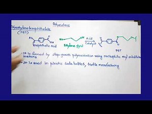 Polyesters: polyethyleneterephthalate (PET)