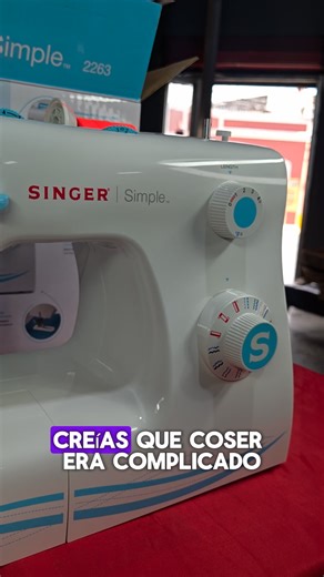 🪡 Singer Simple 2263 – Fácil, práctica y lista para todo ✨ Ideal para principiantes y amantes de la costura creativa. Simple de usar, pero con resultados profesionales 💖 🔥 Singer Honduras – UNIQUE, tu aliado en costura. 📞 504 8823-7097 | 🌐 www.singerhn.com #maquinadecoser #singerhonduras #costura #fyp #singer #honduras #simple2263 | Singer Honduras Unique