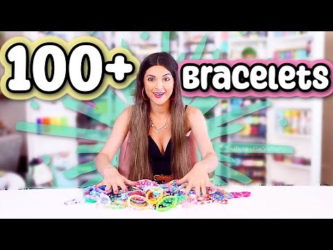 BEADED RUBBER BAND BRACELETS : Rainbow Loom How To - Easy AutoLoom Designs