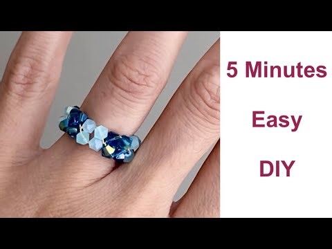 Beaded Ring Tutorial ( 2 patterns ) Step by Step Tutorial