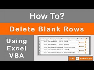 Excel VBA: How to Delete Blank Rows [Two Techniques]