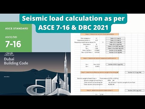 Seismic force calculation as per ASCE 7-16 & DBC 2021 | Aspire civil studio