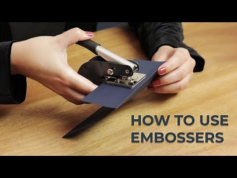 How to Use Embossers