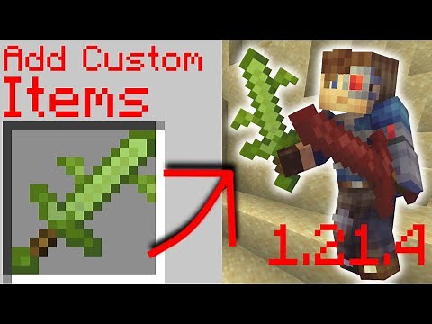 How to add Custom Items in Minecraft 1.21.4 to 1.21.10 (Datapack Tutorial)