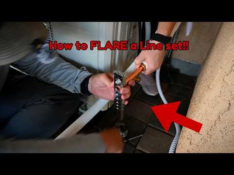 How to install mini split line set!