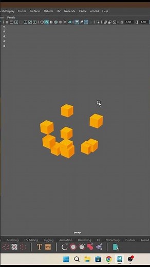 How to Create a MASH Network in Autodesk Maya | Easy Motion Graphics Tutorial #mayamodeling #short