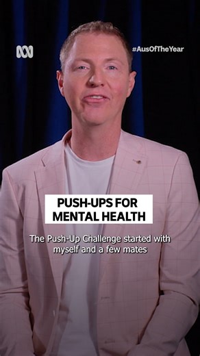 Nick Hudson founded The Push-Up Challenge, an annual event where people across Australia aim to meet set push-up targets, learn about mental illness and raise funds for mental health charities. In 2023, over 200,000 participants completed 315 million push-ups and raised $14.6 million for mental health charities. Nick Hudson receives the 2024 WA Local Hero award. #AusOfTheYear #PushForBetter #MentalHealthAwareness #ThePushUpChallenge | ABC Perth
