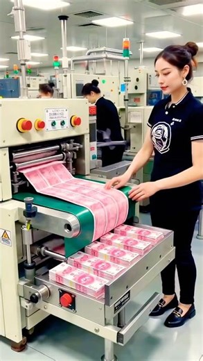 Money Printing Machine 🤯 #ai #money #dollar #china #shorts #machine