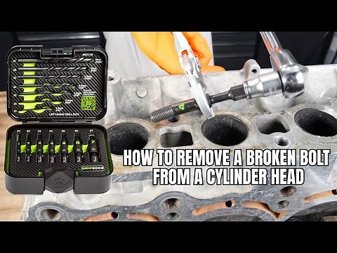 How to Remove a BROKEN BOLT from a CYLINDER HEAD with the GripEdge Broken Bolt Extractor (G-FORS)