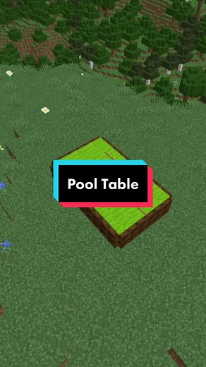 Minecraft Pool Table Building Tutorial