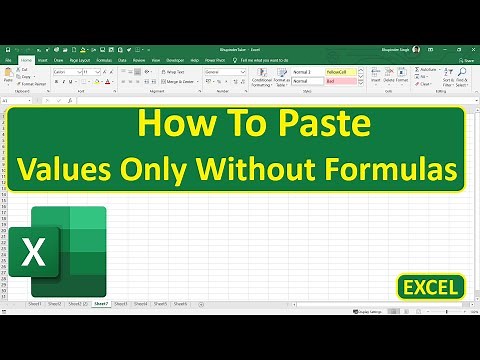 How To Paste Values Only Without Formulas In Excel