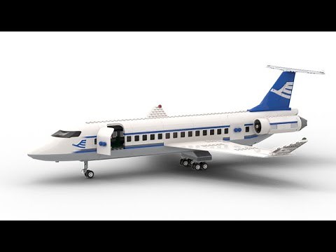 How To Build a LEGO Passenger Plane WITH INSTRUCTIONS