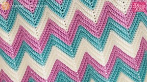 How To Crochet Chevron Afghan Sizes Pattern   Tutorial