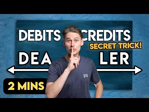 DEBITS & CREDITS: Explained in (Almost) 2 Minutes!