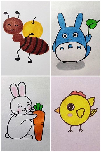 73K views · 886 reactions | Learn to Make Simple Animal Drawings in Easy Steps | Kidpid | Facebook