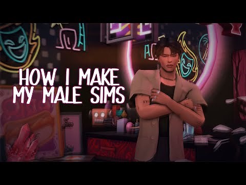 HOW I MAKE MY MALE SIMS ⚡ / Sims 4 / CC Haul