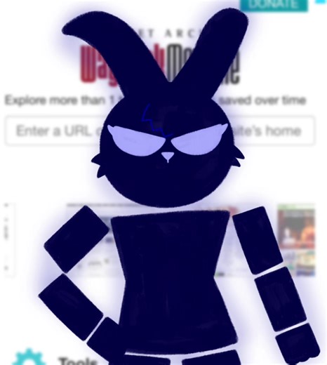 Bunny code use the way back machine and accidentally went back to the past to the golden year 2010s #bunny #animation #waybackmachine #2010s #mycharacter