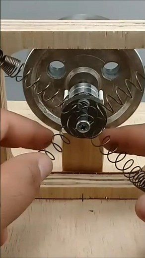 Spring Engine Generator – DIY Device Fully Working! New Ideas 100% #shorts