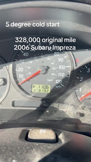 #subaru #coldstart #boxer #highmiles | cold start