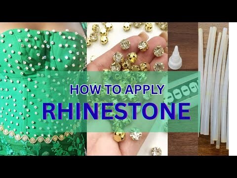 Different ways to Apply|attach Rhinestones to Fabric | Permanent & Easy DIY Tutorial