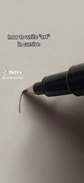 Cursive Script على TikTok
