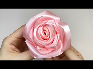 DIY Ribbon Rose 🌹