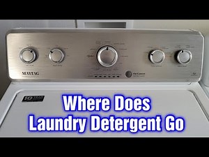 Maytag Washer – Where To Put The Laundry Detergent