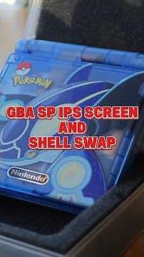 Installing a new shell and IPS screen on this Gameboy Advance SP #gameboy #gameboyadvance #nintendo