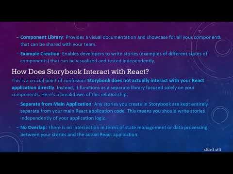 Understanding the Interaction Between React and Storybook