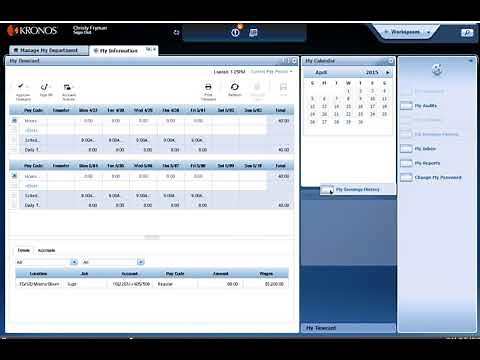 Kronos: Using Your Navigator - Manager V8