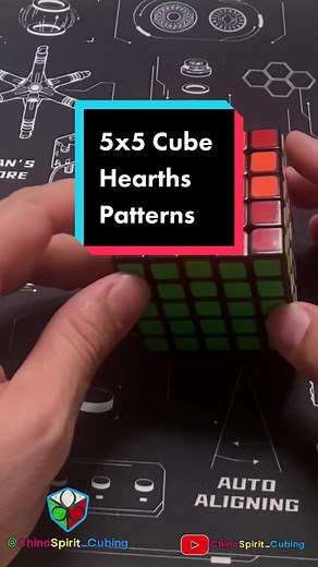 5x5 Cube Heart Patterns Tutorial