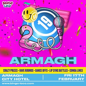 27 reactions · 23 comments | 헜헿헲헹헮헻헱혀 헺헼혀혁 헽헼헽혂헹헮헿 헲혃헲헻혁 헶혀 헯헮헰헸 헶헻 헔헿헺헮헴헵 헼헻 헙헲헯헿혂헮헿혆 ퟭퟳ혁헵! We've got bigger production and wilder prizes for our 2023 shows so don't miss on the perfect wild night out with friends! Tickets are on course to sell out in advance of the show so be quick if you want to join in on the fun! www.bingo-loco.com/armagh | Bingo Loco | Facebook