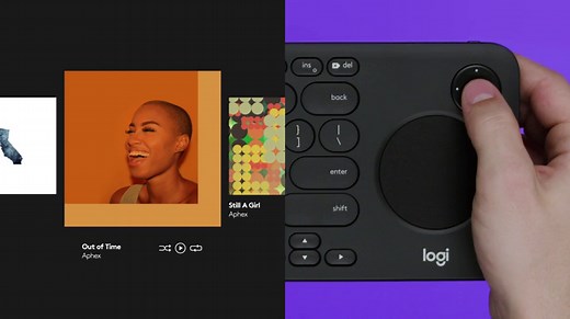 Logitech K600 TV - TV Keyboard with Integrated Touchpad and D-Pad Compatible with Smart TV - Graphite Black