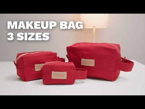 How to Sew a Zipper Cosmetic Pouch Easy Tutorial with Pattern | CHLOE SEWING