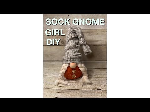 EASY! Girl Sock Gnome Tutorial! FAST and FUN!!