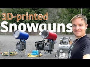 I Built a DIY Snowmaking System ❄️ | 3D-Printed Cannons, Snow Lance & Compressors