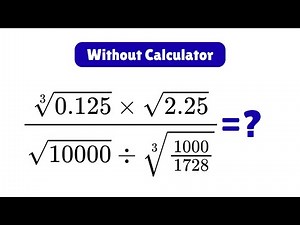 Simplifying square roots without calculator