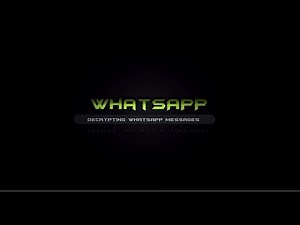 Decrypt WhatsApp Messages | Non-Rooted Phone